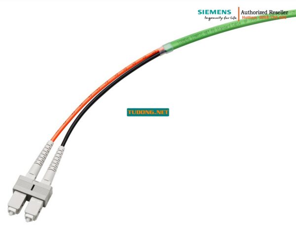 Cáp FO Trailing 6XV1873-6CN50 - 50/125 - Lắp sẵn 2x2 đầu SC, kèm dụng cụ luồn, dài 50m