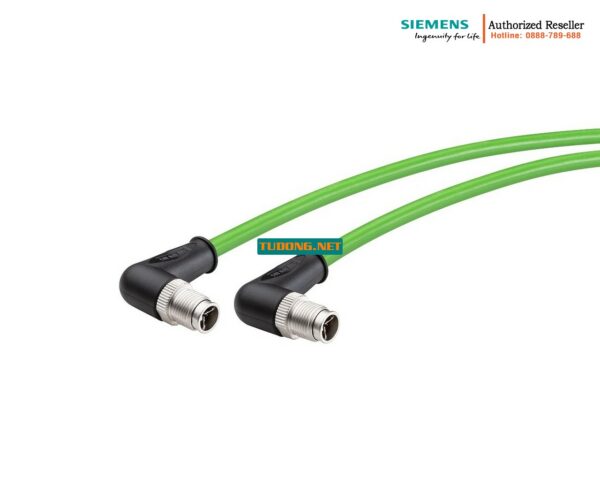 Dây Mạng Công Nghiệp M12 X-Code 5m - Cáp M12 90 Độ 6XV1878-5GH50 | Cáp Mạng Chống Nhiễu