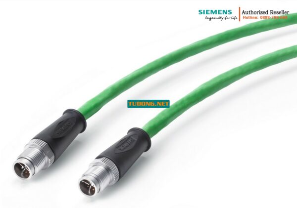 Cáp IE TP M12 X-Coded 2.0m - 6XV1878-5HH20 - Đầu Nối M12-180/M12-180