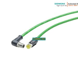 Dây Mạng Công Nghiệp Chống Nhiễu 6XV1878-5TH10 - Cáp M12 X-code/RJ45 180° - 1m, Lắp Đặt Linh Hoạt