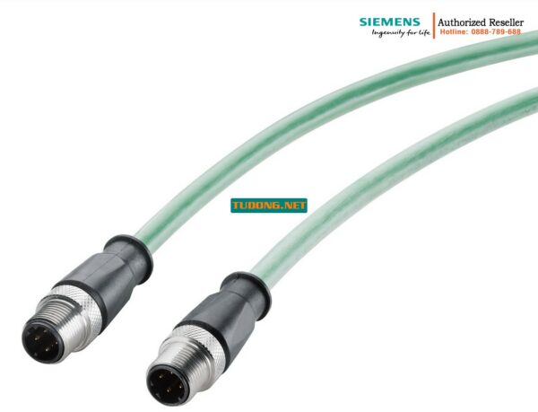 Cáp Kết Nối IE Robust 6XV1881-5AH10 - M12-180/M12-180, IP69, Cắm Sẵn, Chống Nước, 1m