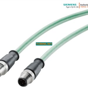 Cáp Kết Nối Công Nghiệp IE Robust 6XV1881-5AH20 - Chống Bụi Nước IP69, Đầu Cắm M12, Dài 2m Cho Ứng Dụng Thực Phẩm