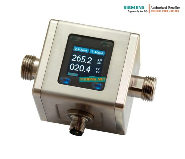 Đồng hồ đo lưu lượng điện từ SITRANS FM100 7ME6010-1CA03 ren G1/2, đo lưu lượng và nhiệt độ chất lỏng 0.04-10 l/min cho công nghiệp OEM và định lượng