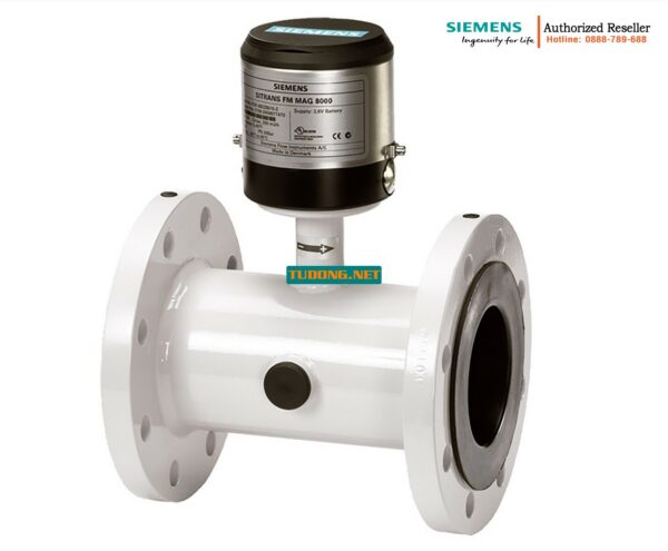 Đồng hồ đo lưu lượng điện từ dùng pin SITRANS FM MAG 8000 7ME6820-5YC04-1BT0 - DN450, chứng nhận Custody Transfer, đo nước và chất lỏng dẫn điện