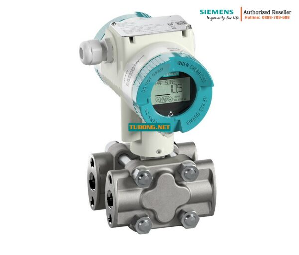 Cảm biến chênh áp Siemens SITRANS P320 7MF0340-1GM01-5AF2-Z+A00+E00+H01+Y01 - Đo lưu lượng HART, màn hình hiển thị, dầu silicone, PN160