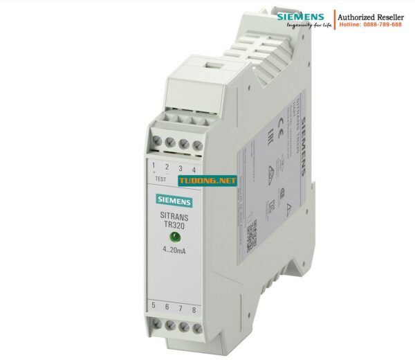 Bộ Chuyển Đổi Nhiệt Độ SITRANS TR320 7NG0320-0BA00-0AA0 - Đầu Vào Pt100, Ngõ Ra 4-20mA HART, Lắp Rail, Không Vỏ Bảo Vệ