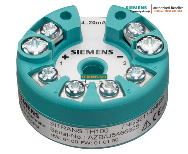 Cảm biến nhiệt độ Siemens 7NG3211-0NN00 - Bộ chuyển đổi tín hiệu PT100 4-20mA, lập trình được, hệ thống 2 dây