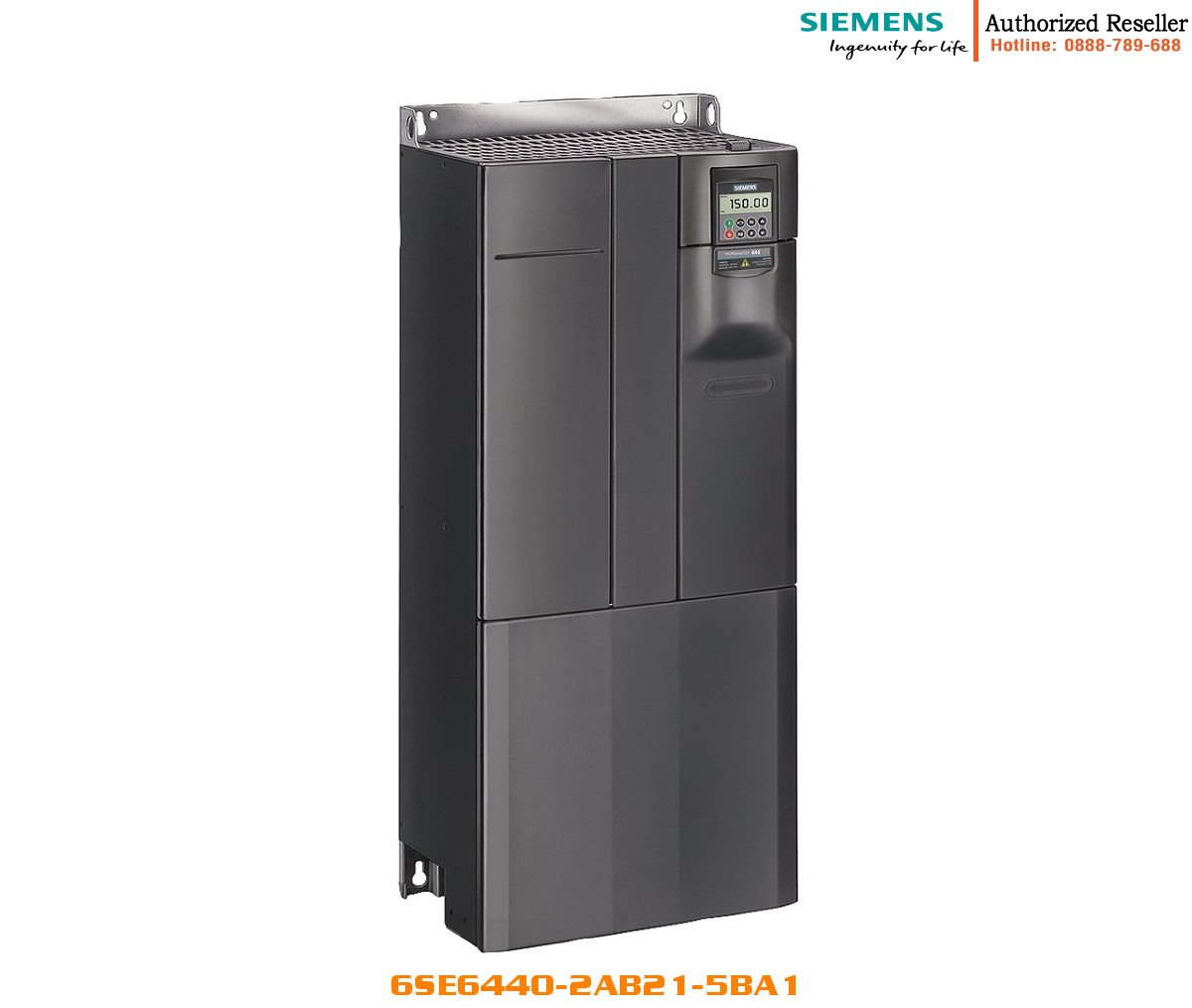 Biến tần 1.5 kW (2.0 HP) 6SE6440-2AB21-5BA1 Biến tần MM440, 1 pha 220V, 1.5kW, có bộ lọc Class A 1 Biến tần MM440, 1 pha 220V, 1.5kW, có bộ lọc Class A